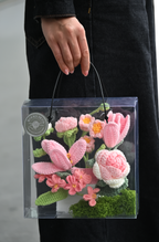 Pink Tulip Flower Box – Handmade Gift That Lasts Forever