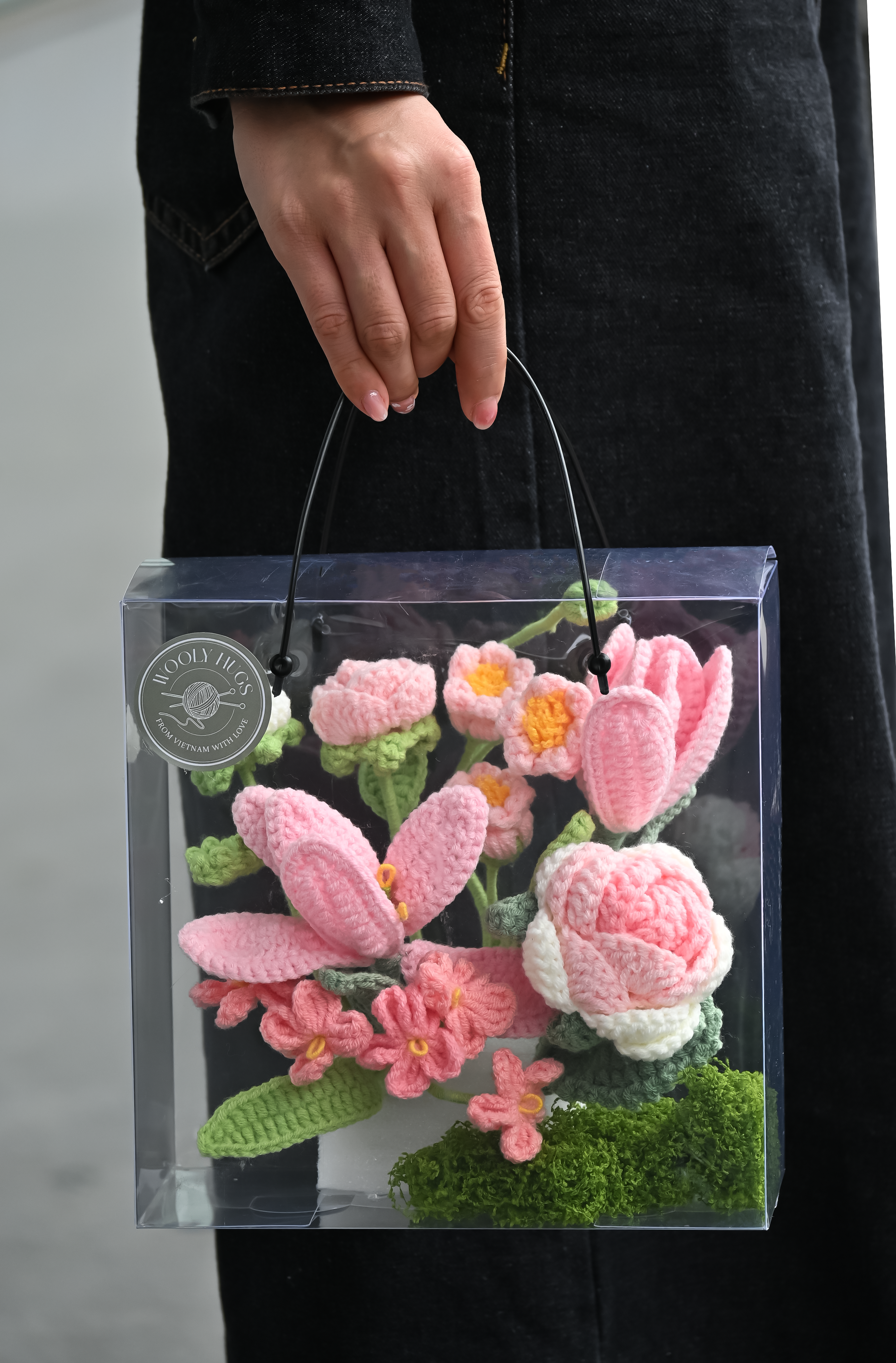 Pink Tulip Flower Box – Handmade Gift That Lasts Forever