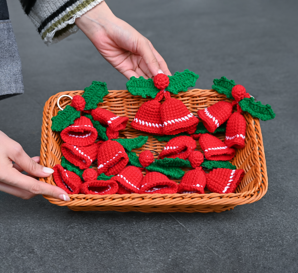 Crochet Christmas Bell Ornament