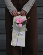 Handmade Crochet Flower Greeting Card - A Heartfelt Handmade Gift