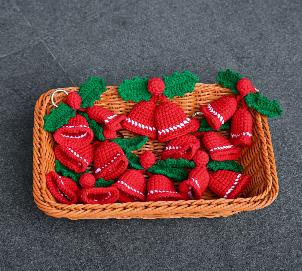 Crochet Christmas Bell Ornament