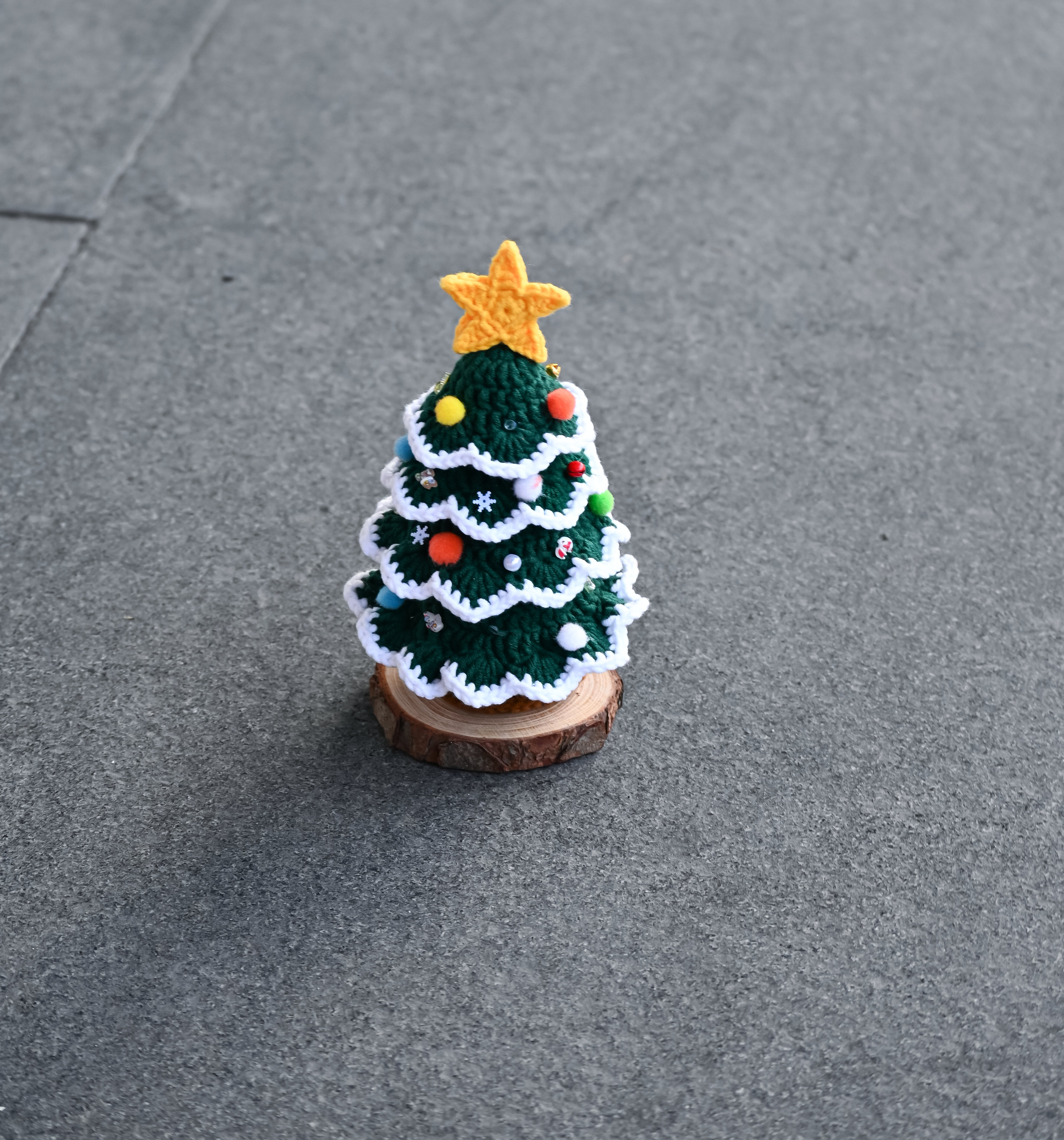 Handmade Crochet Christmas Tree Ornament - Cozy Holiday Tree Decor