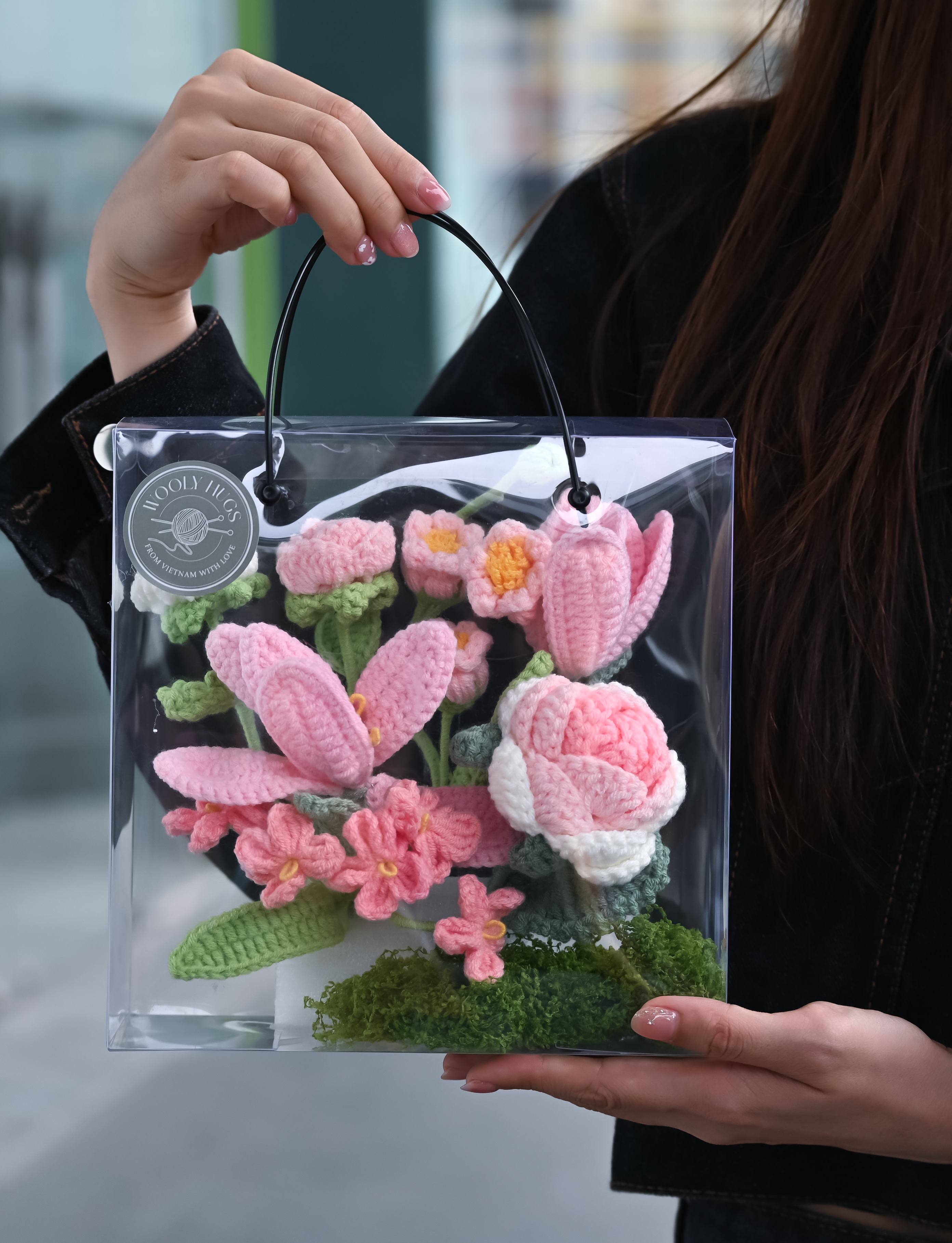 Pink Tulip Flower Box – Handmade Gift That Lasts Forever