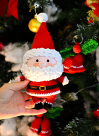 Handmade Crochet Santa Claus - Holiday Decor, Crochet Xmas Gift