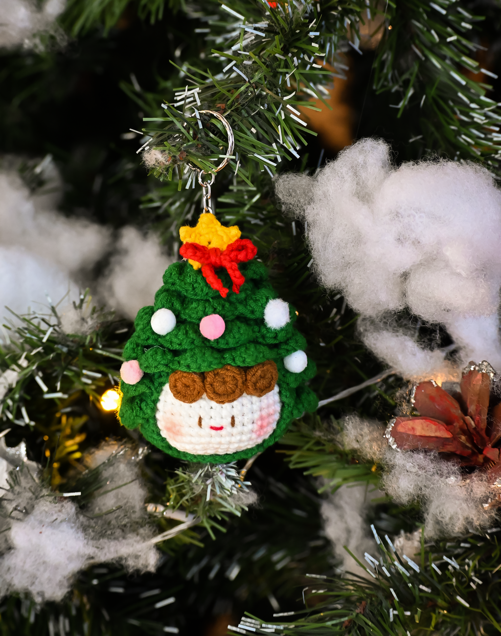 Crochet Christmas Tree Mochi - Handmade Cozy Holiday Decor