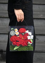 Red Flower Gift Box – Handmade Gift That Never Fades