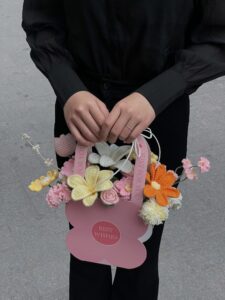 Crochet Flower Basket