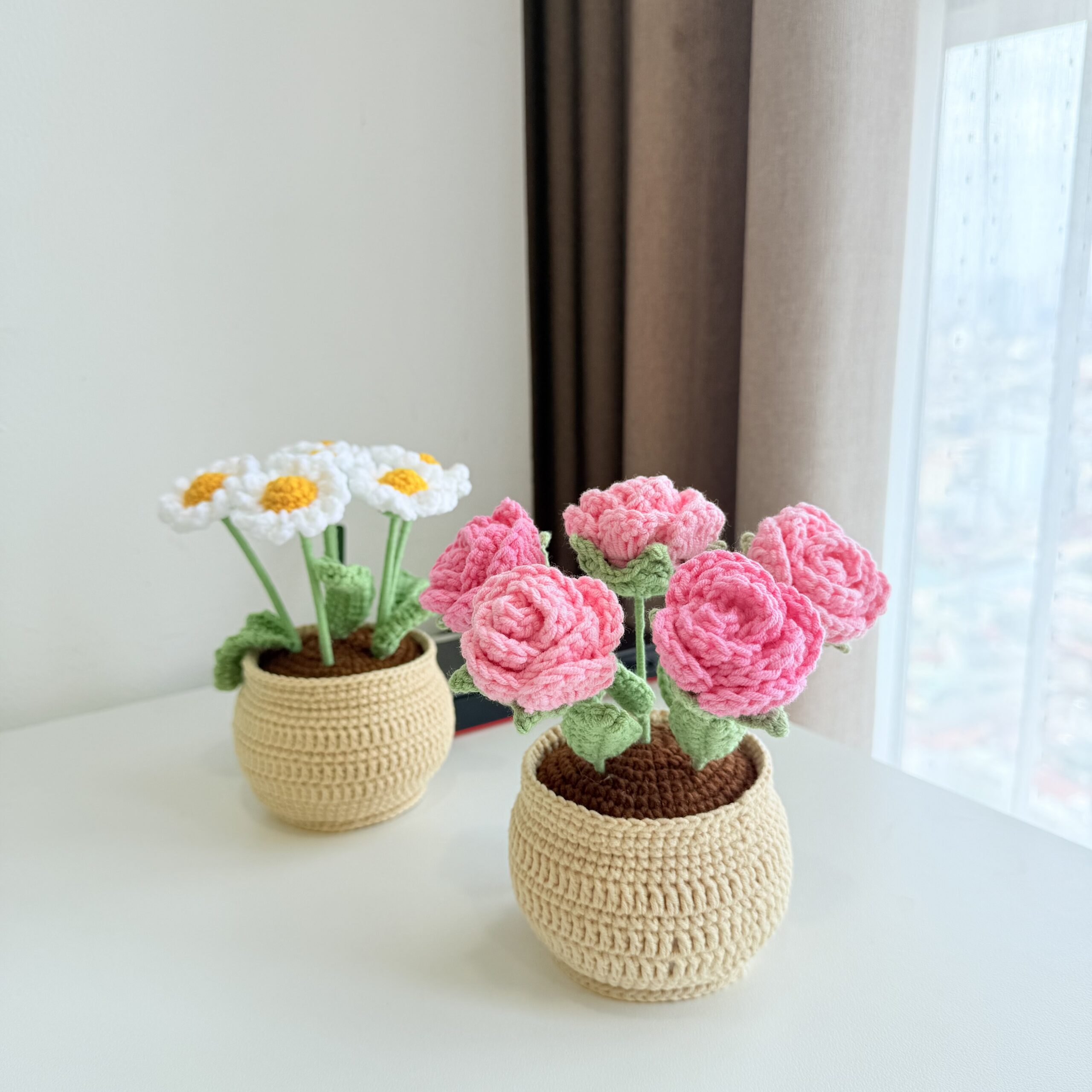 Handmade Crochet Rose Bouquet – Eternal Beauty in Every Stitch